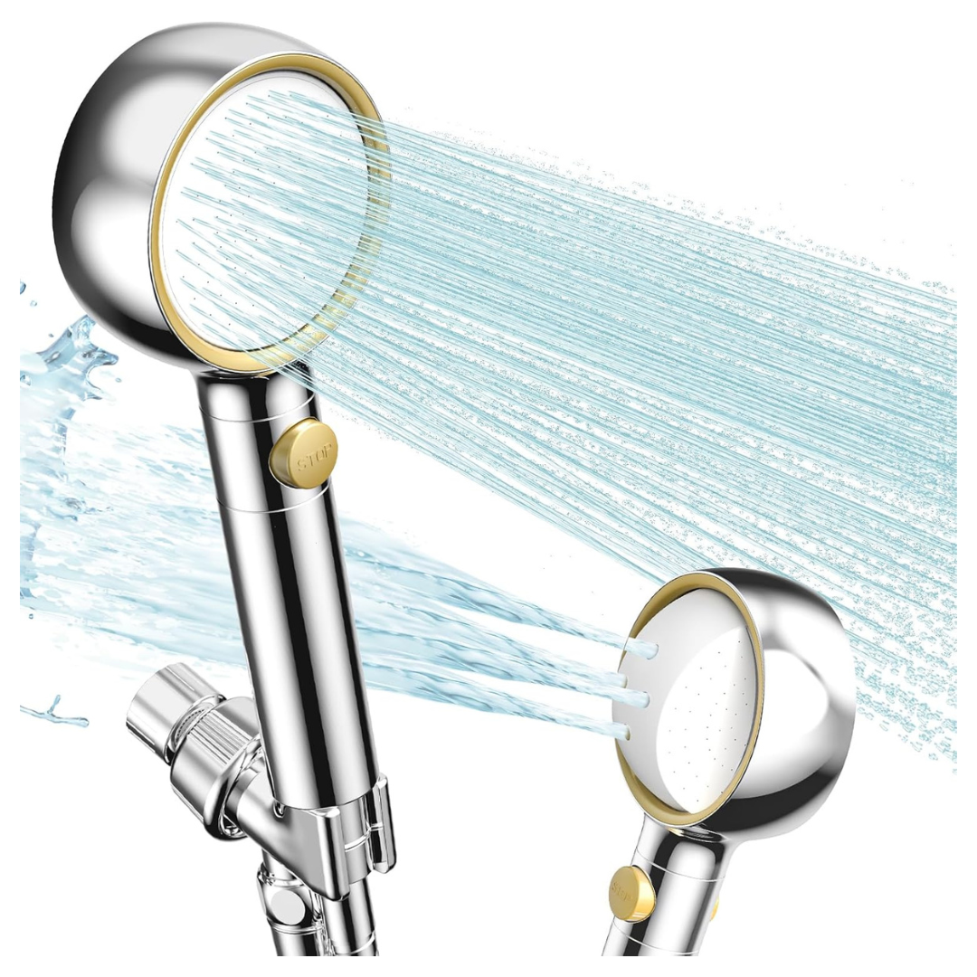 Shower Head With Handheld 5 Spray Modes Hose