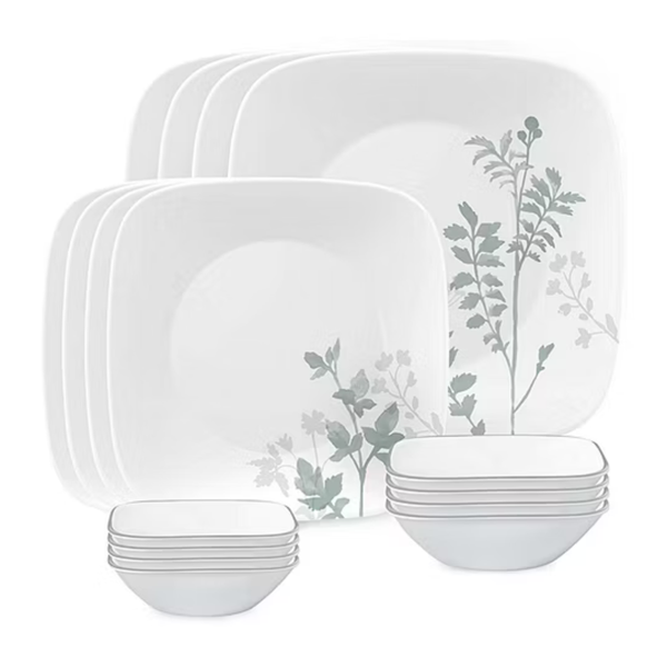 16-Piece Corelle Amalie Dinnerware Set, Service For 4