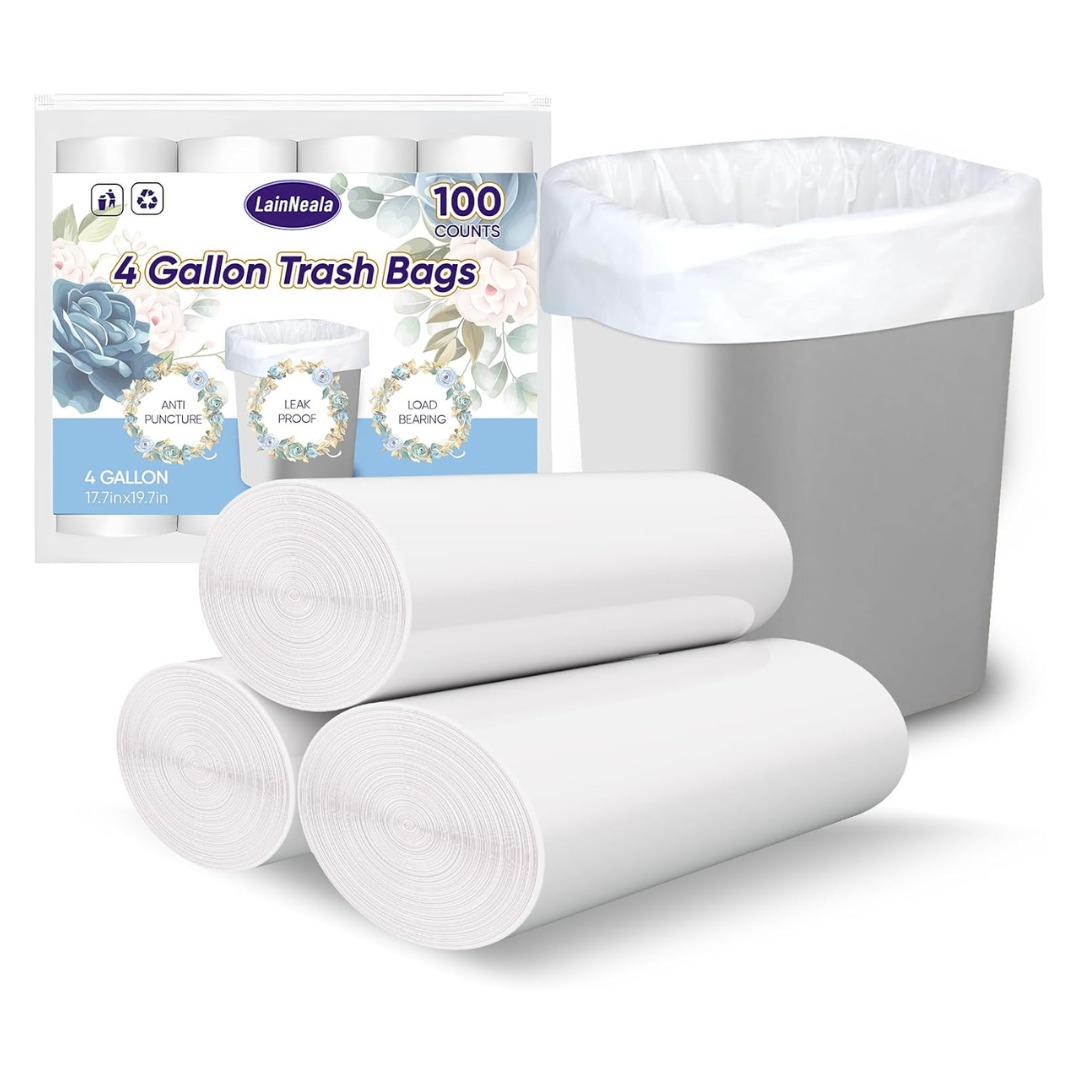 100-Count 4 Gallon Small Trash Bags