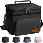 HOTOR 9L Insulated Leak-Proof Lunch Box Cooler Bag with 4 Pockets