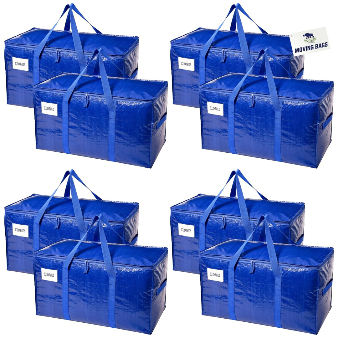 8-Pack Rugged Rhino Heavy Duty Extra Large Durable Bag