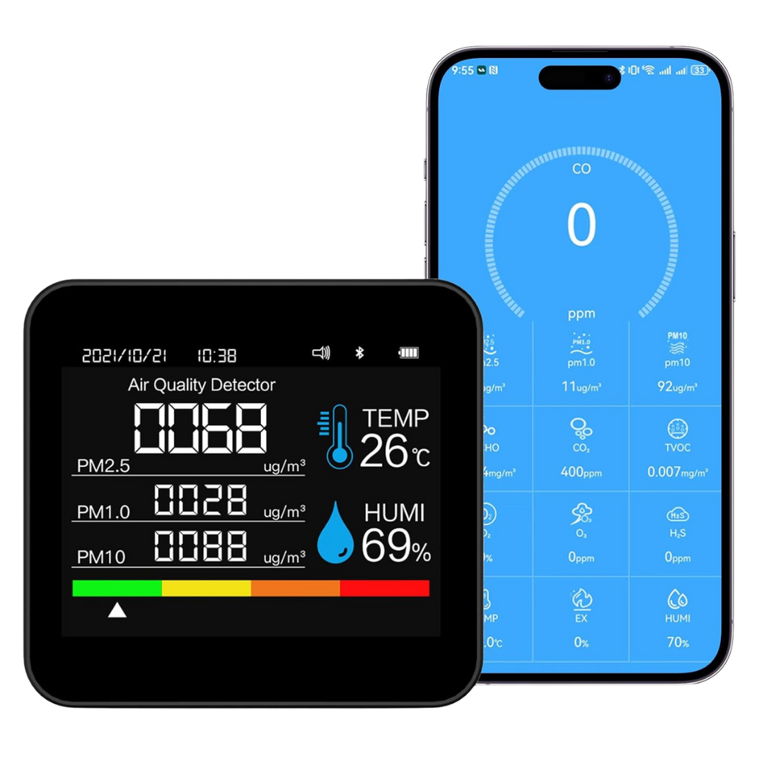 9-in-1 Indoor Air Quality Monitor