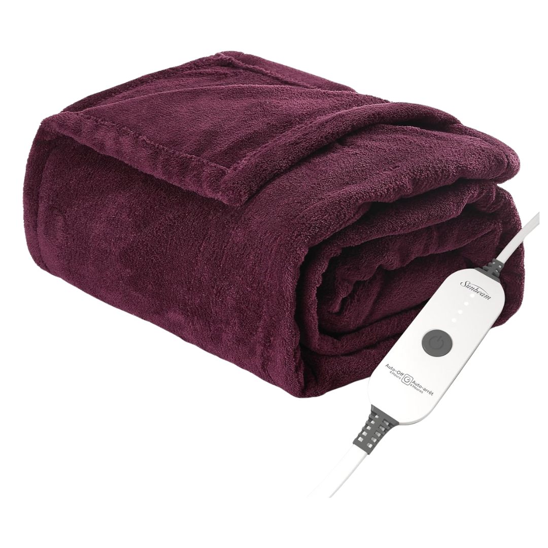 Electric 50" x 60" Throw Royal Luxe Microplush Heated Blanket