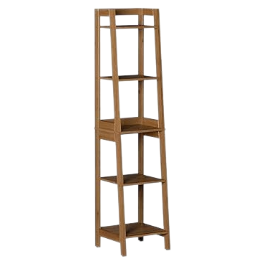 Zenna Home Bamboo Linen Tower With 5 Shelves