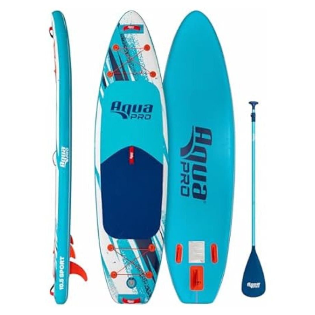 Aqua PRO Halcyon 10.6-Ft Sport Inflatable Stand-Up Paddleboard iSUP