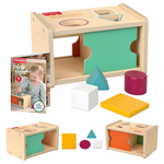 Fisher-Price Wood Montessori Toy Object Permanence Box Sort & Find