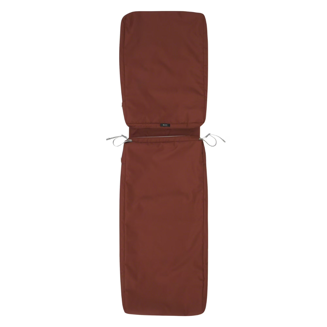 72" x 21" x 3" Classic Accessories Water-Resistant Patio Cushion Cover