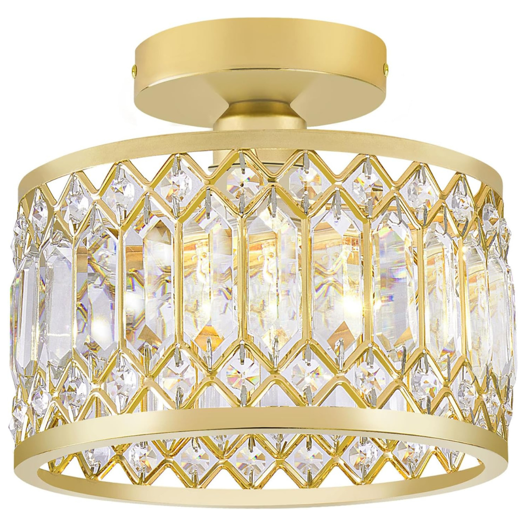 Modern Crystal Ceiling Light Fixture