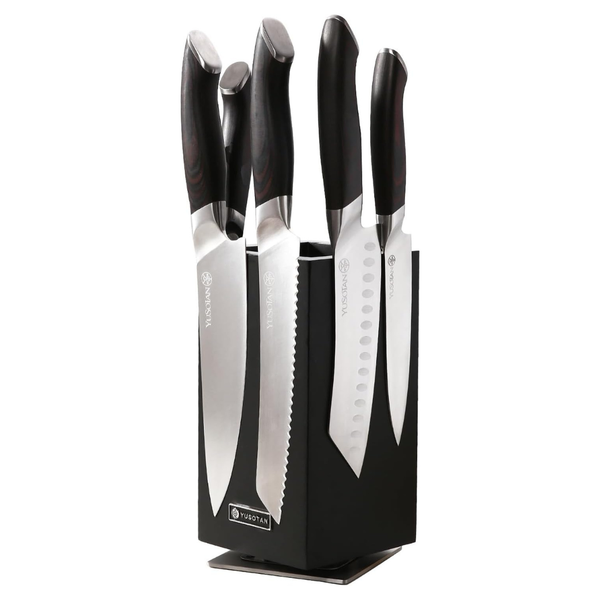 5-Piece Japanese Kitchen Knife Set With Magnetic Holder