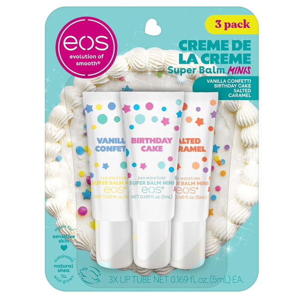 3-Pack 0.169oz eos 24H Moisture Super Balm Minis Lip Mask