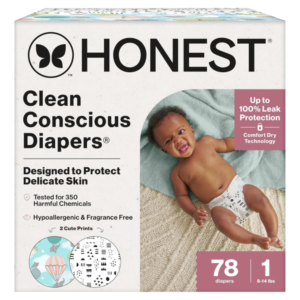 78-Count The Honest Company Comfort Dry Disposable Diapers
