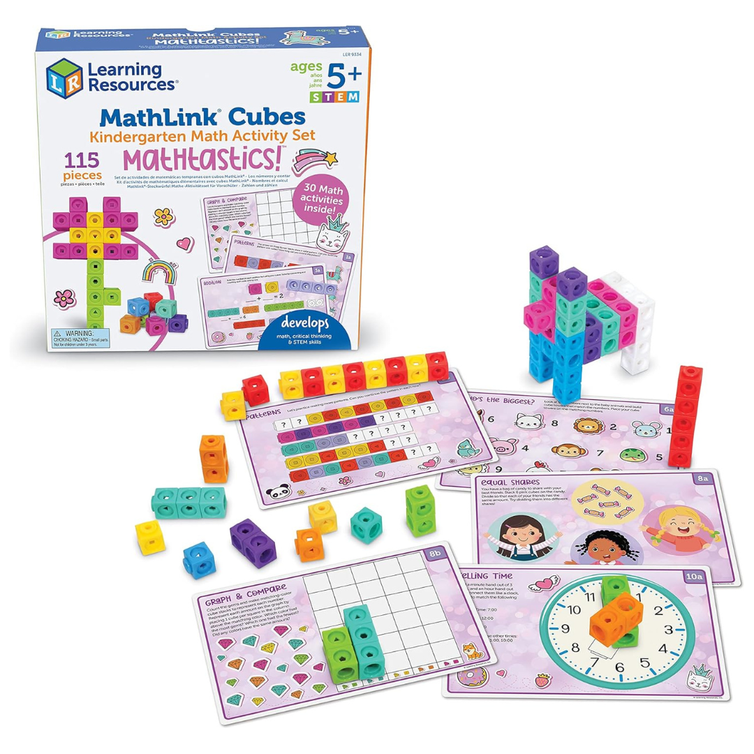 MathLink Cubes Kindergarten Math Activity Set Mathtastics!