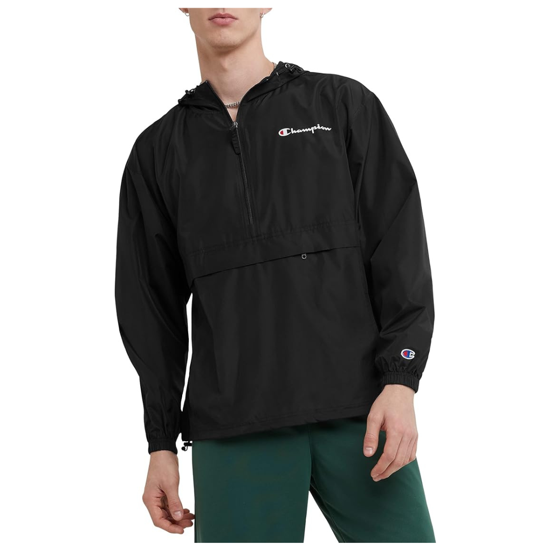 Champion Men's Stadium Packable Recycled Windbreaker Hooded Jacket