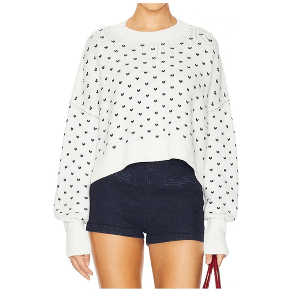 Women's Oversized Polka Dot Knit Sweater (Various)