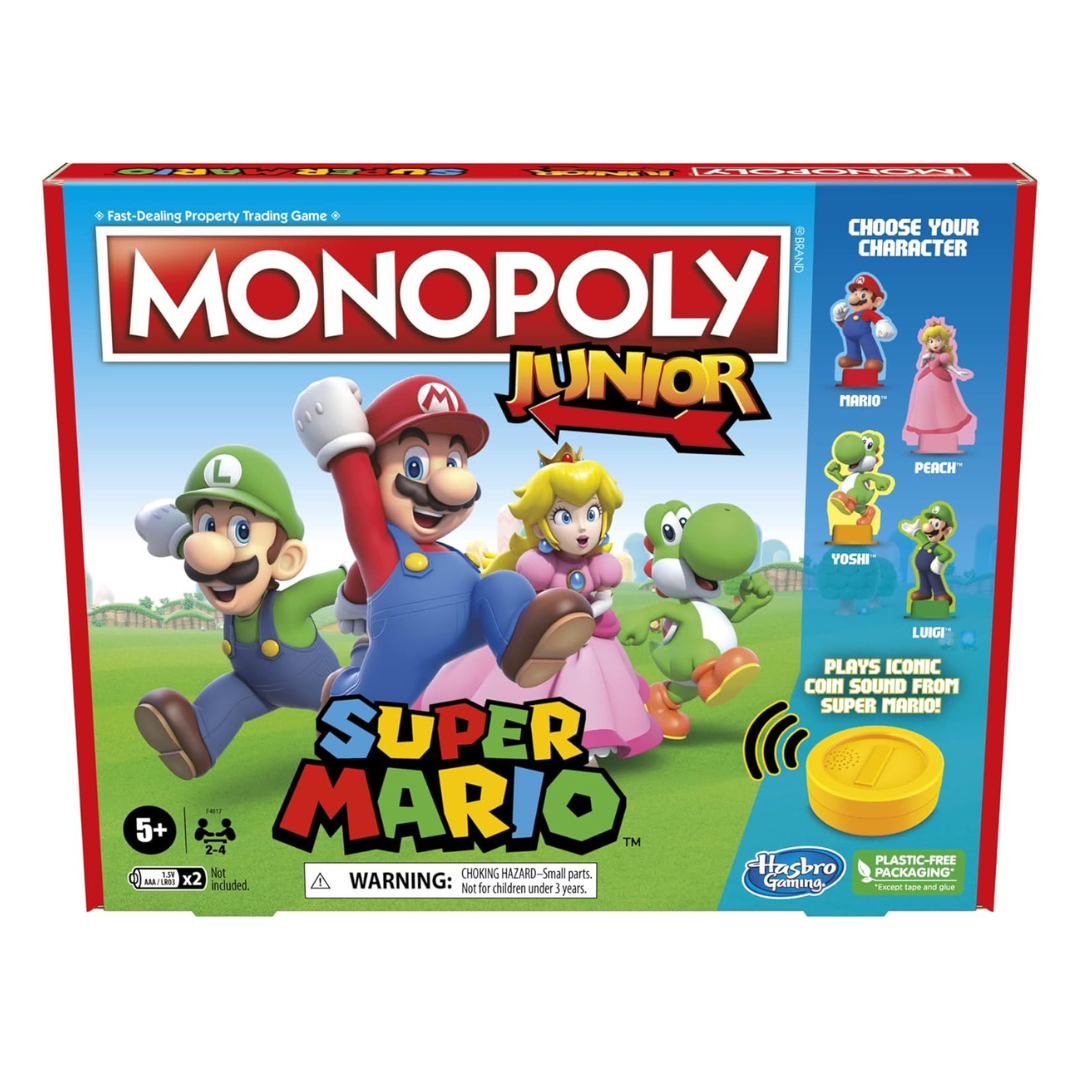 Monopoly Junior Super Mario Edition Board Game (Amazon Exclusive)