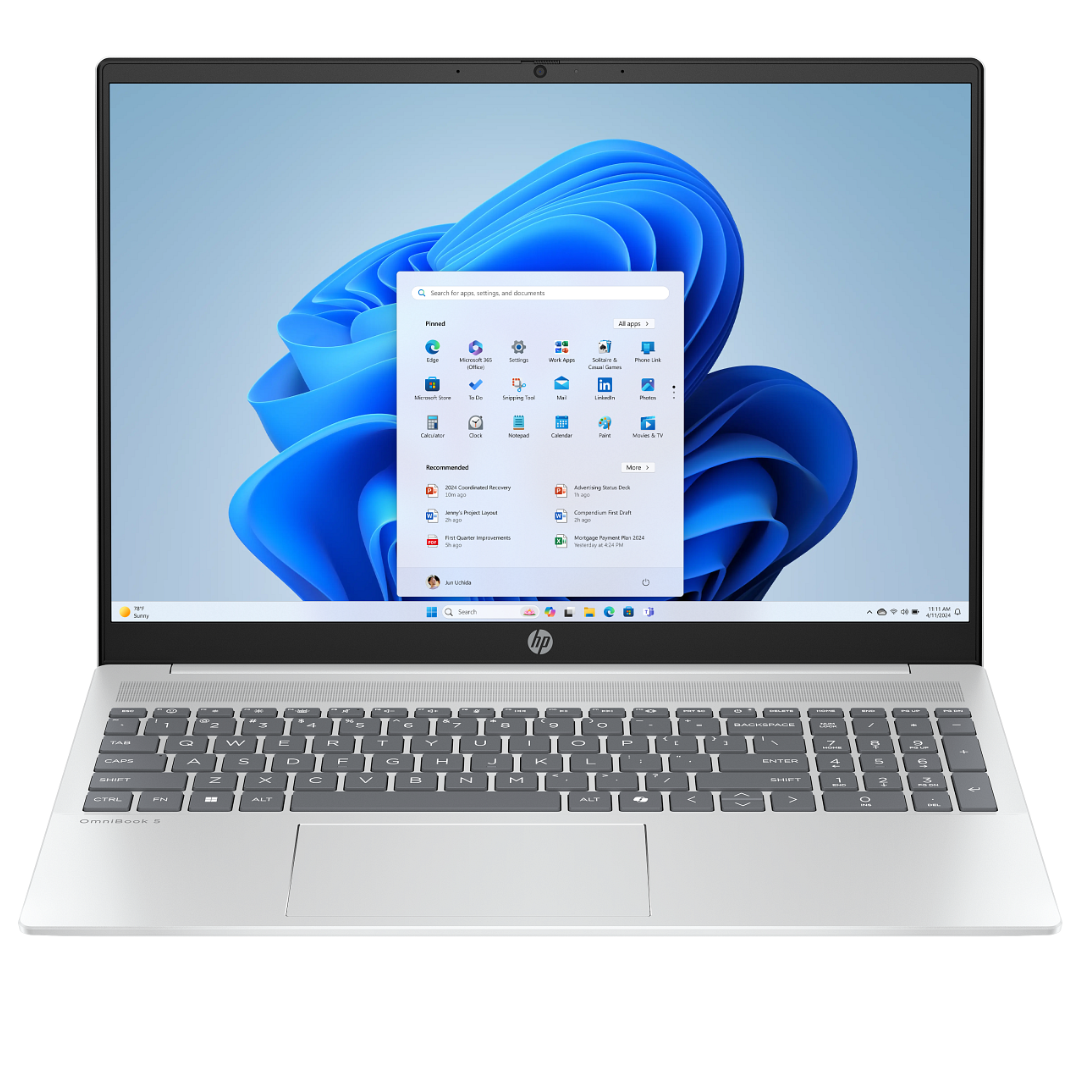 HP OmniBook 5 16" FHD+ Laptop (5 120U / 16GB RAM / 512GB SSD)