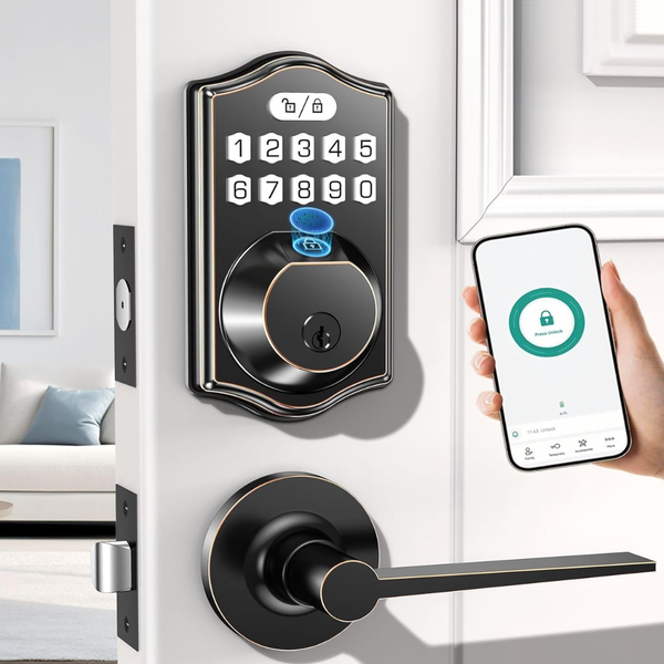 Smart Fingerprint Keyless Entry Door Lock Deadbolt