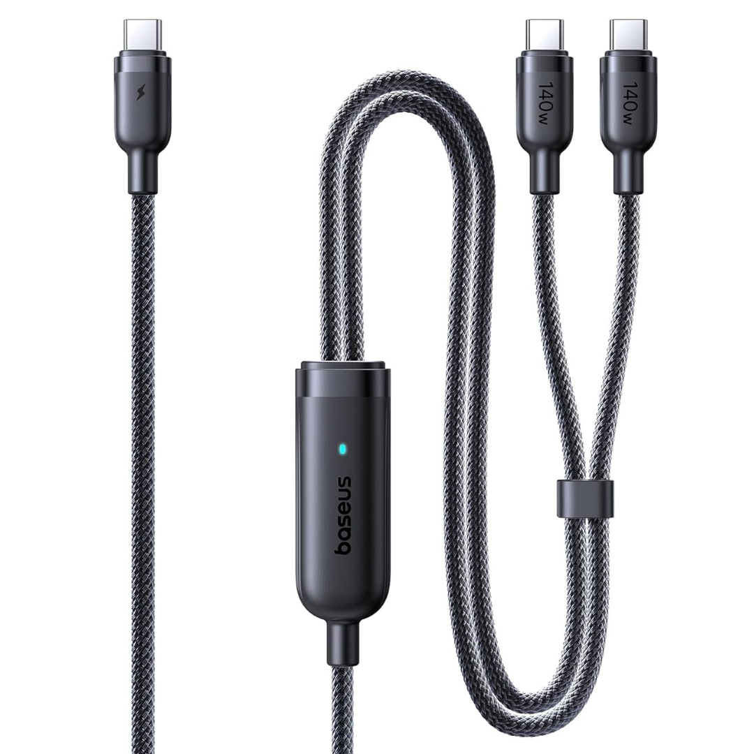 Baseus 4.9' 2-in-1 USB-C to USB-C Fast Charging Cable
