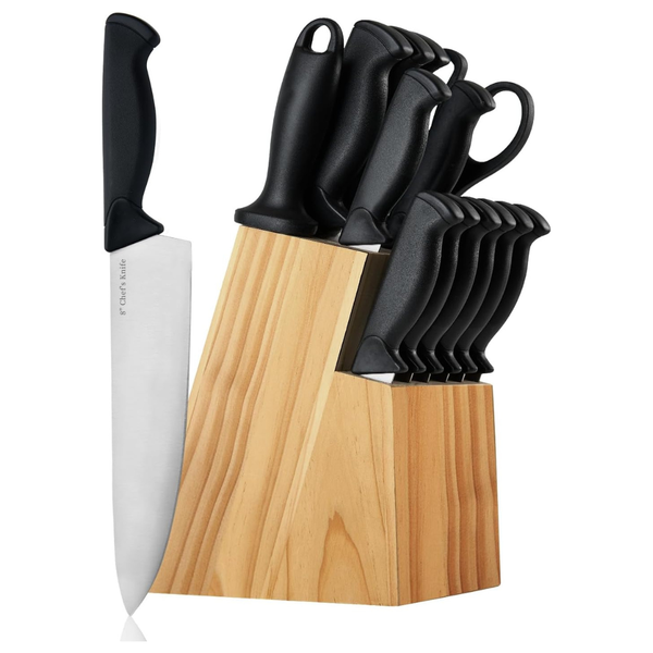 14-Piece High Carbon German Stainless Steel Kitchen Knife Set