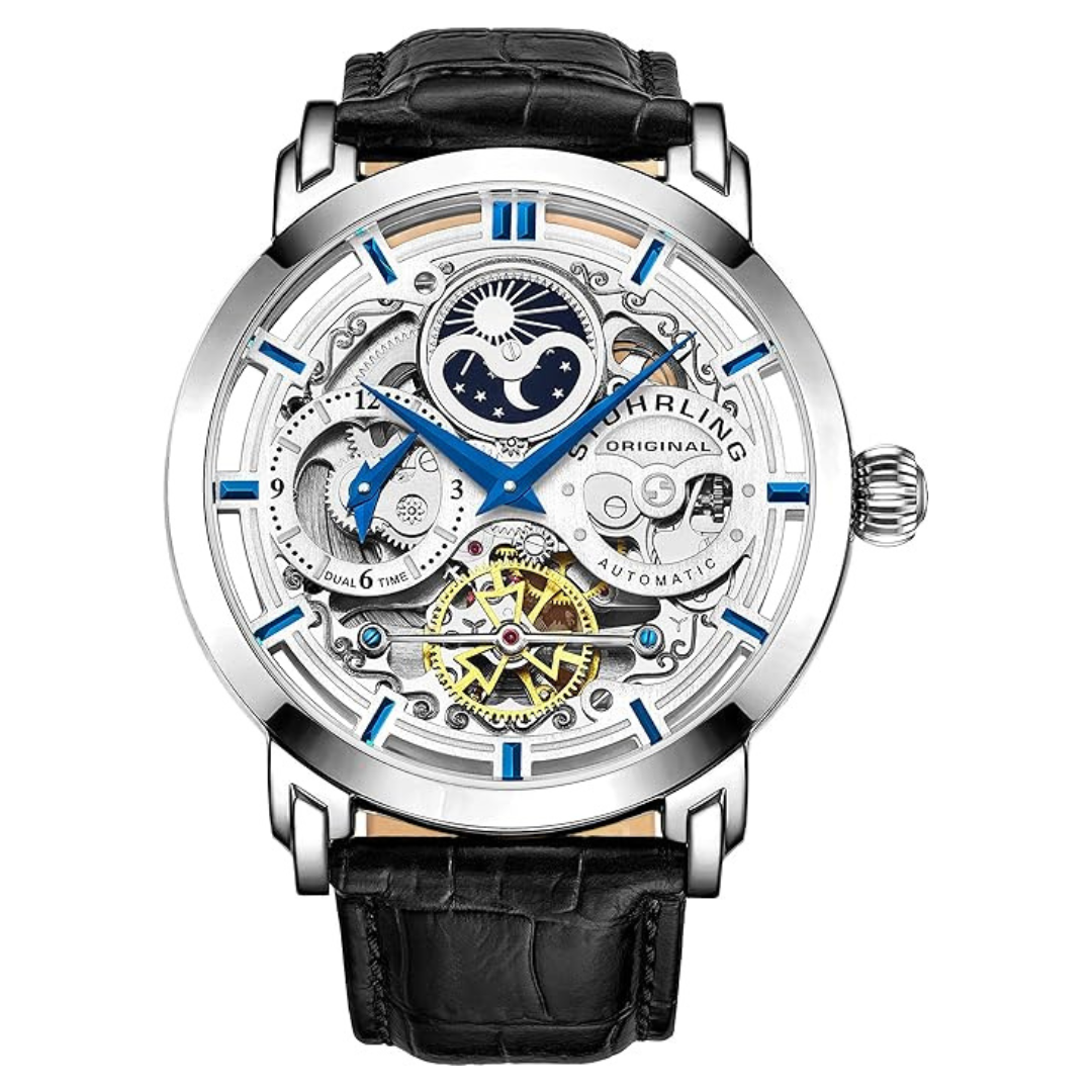 Stuhrling Original Legacy Men's 46 MM Genuine Leather Watch