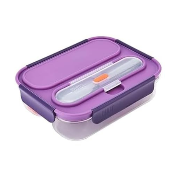 40-Oz Gourmet Tritan And Plastic 2 Compartment Bento Box