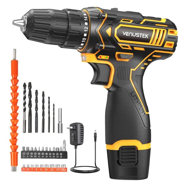 12V Power Cordless Drill Set With Battery And Charger