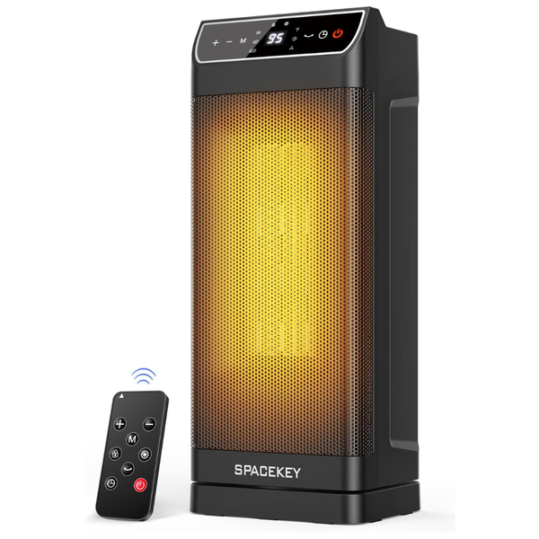 1500W PTC Electric Space Heater With Thermostat