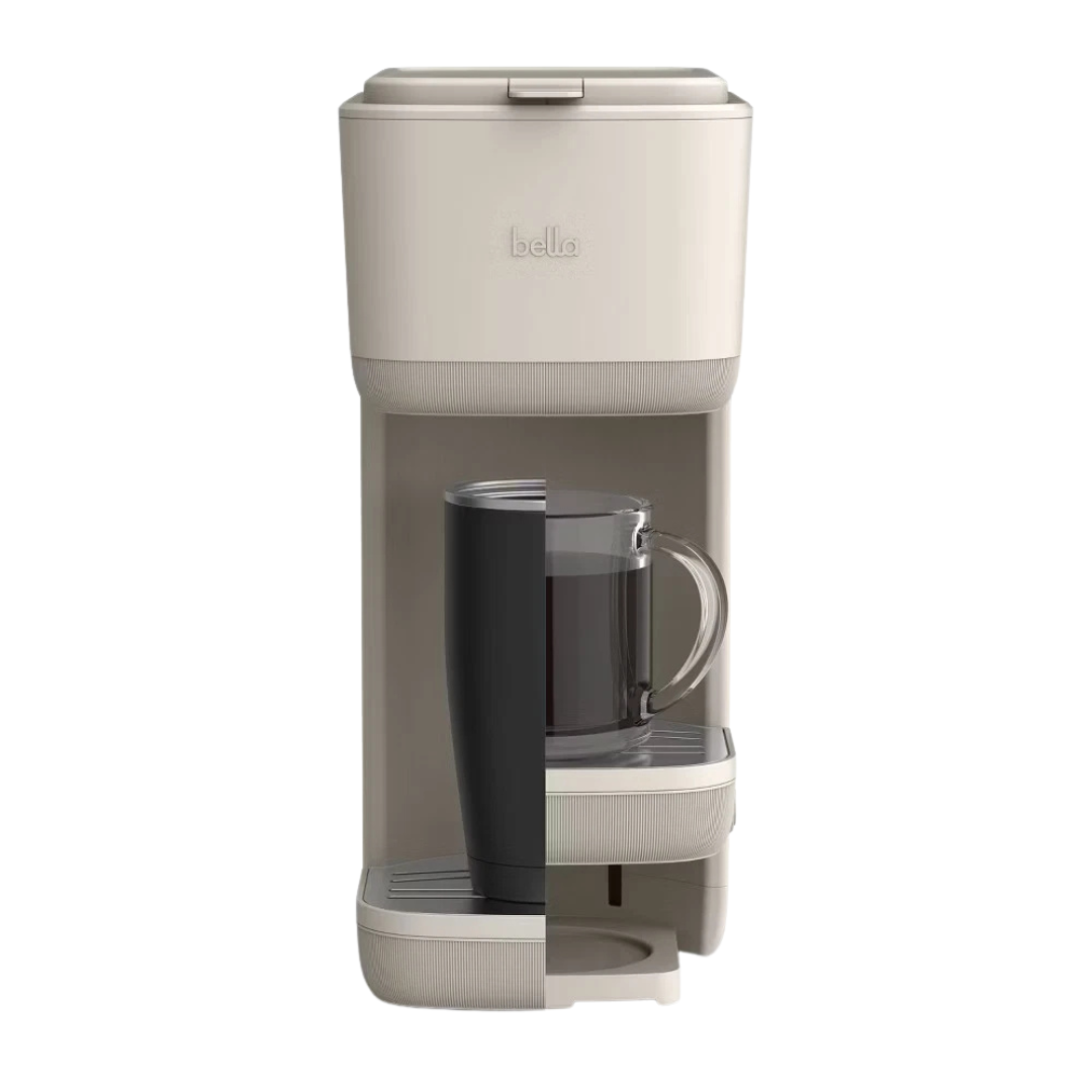 Bella Single Serve K-Cup And Ground Coffee Maker (Oatmilk)
