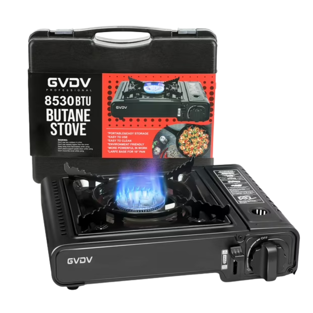 GVDV Portable 1 Burner Butane Gas Stove (3 Colors)