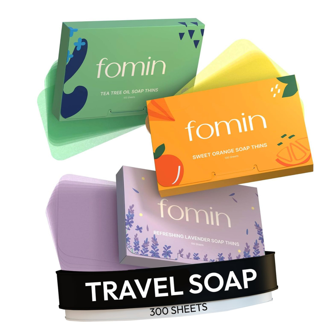 300-Count (3 x 100-ct) Fomin Antibacterial Paper Soap Sheets (Various)