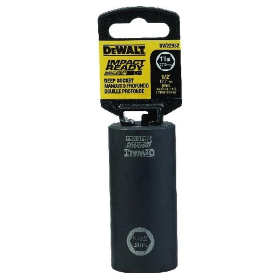 Dewalt DW22952 1-1/16" Impact Ready Deep Socket For 1/2" Drive