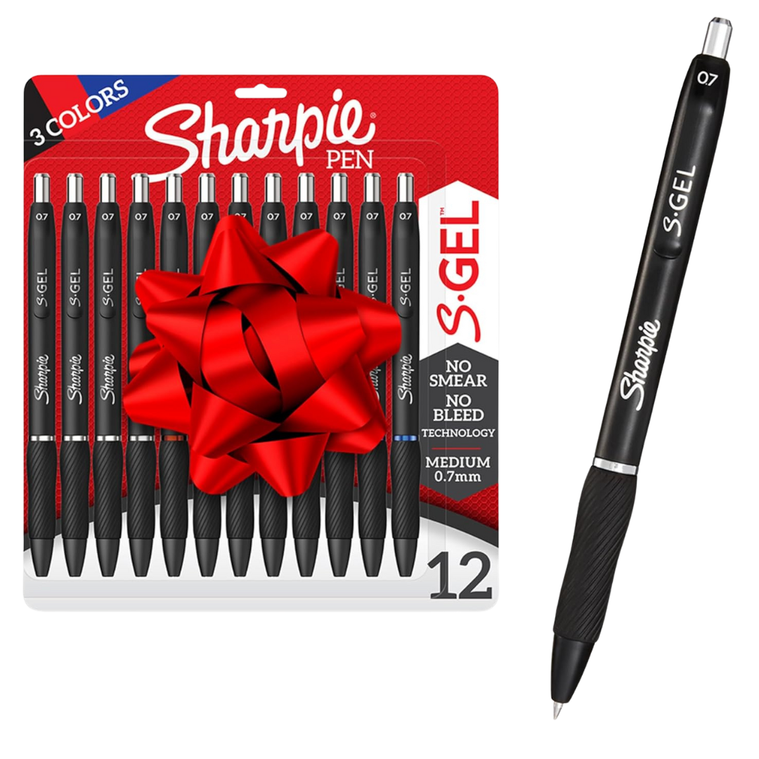 12-Count Sanford S-Gel Medium Point (0.7mm) Assorted Colors Gel Pens