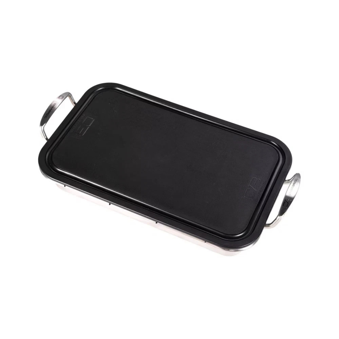 Char-Broil 9"x14" Stainless Steel Deep Dish Roasting Pan & Cutting Board