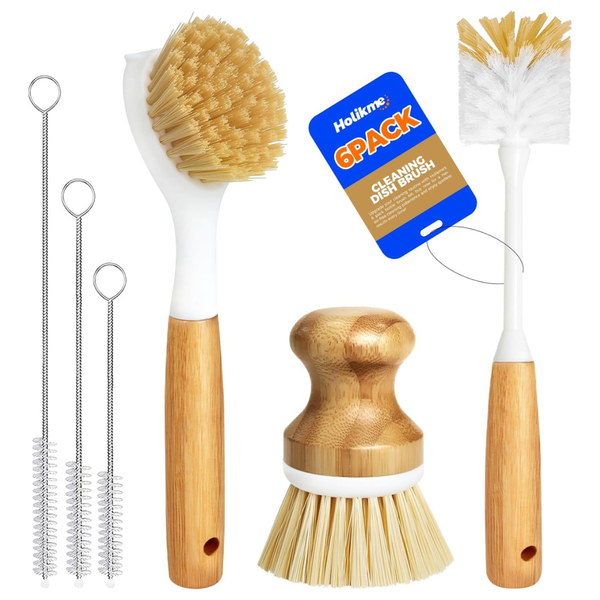 6 Pack Dish Brush Set