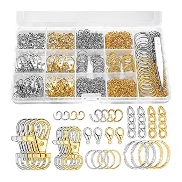 1130-Piece Besarme Keychain Making Kit