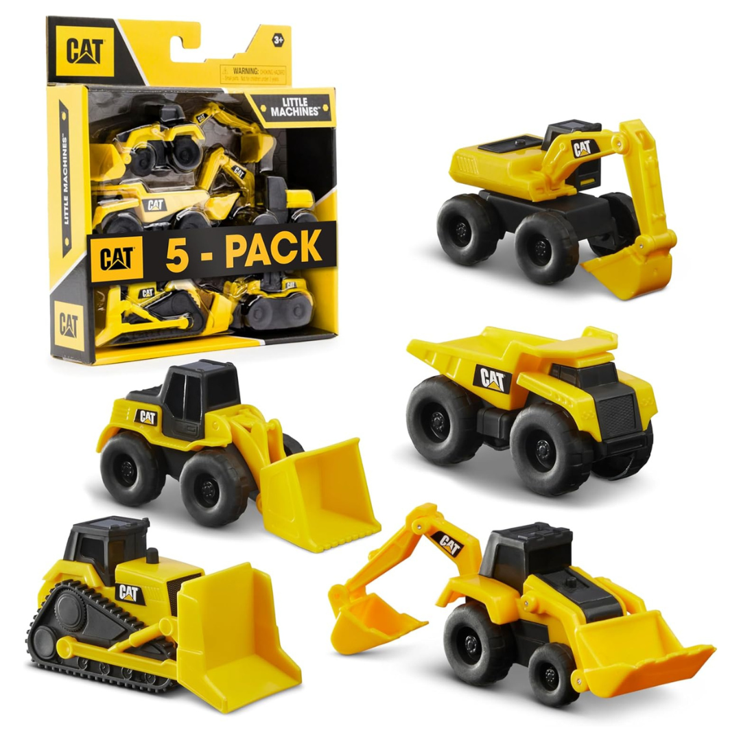 5-Pack Cat Construction Little Machines Great Cake Toppers