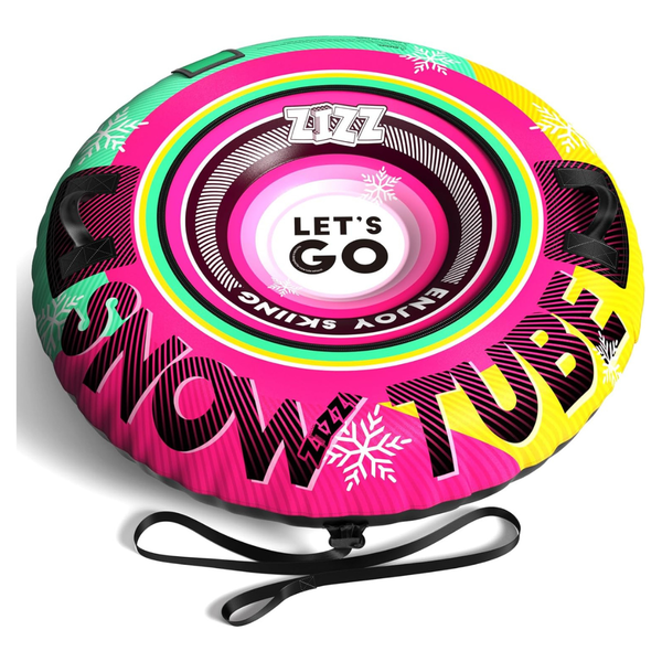 48'' Heavy Duty Inflatable Snow Tube Sled for Kids & Adults