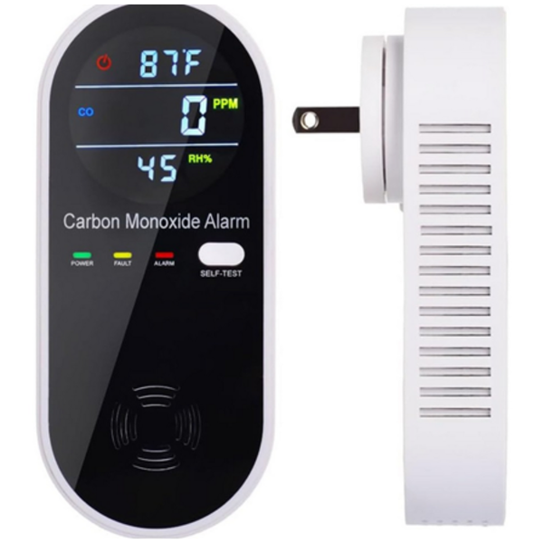 3-in-1 Carbon Monoxide Detector Plug in Wall