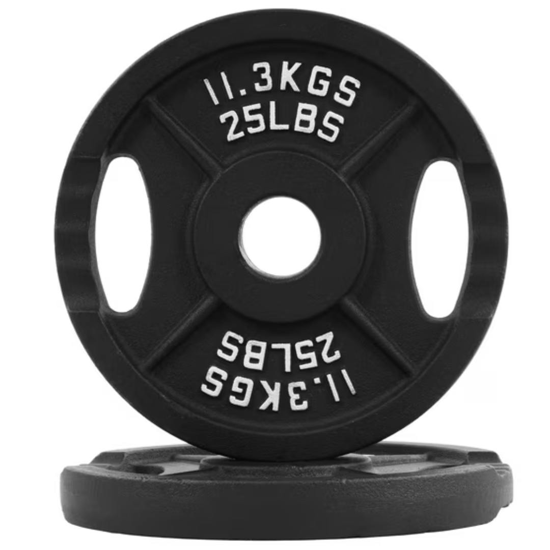 25 lb Pair BalanceFrom Classic Cast Iron Weight Plates