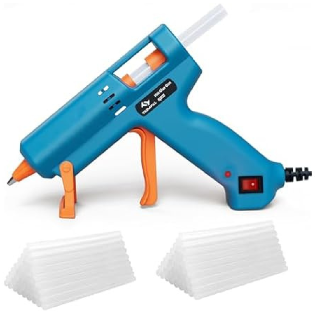 Tilswall Hot Glue Gun Kit With 30 Premius Glue Sticks (130mm x 7mm)