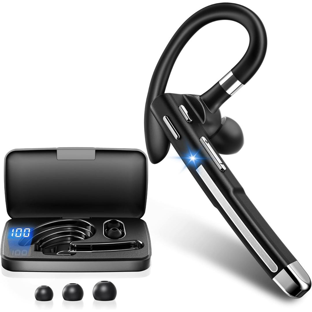 Boytond Bluetooth V5.4,100 Hrs Talk Time Single-Ear Headset