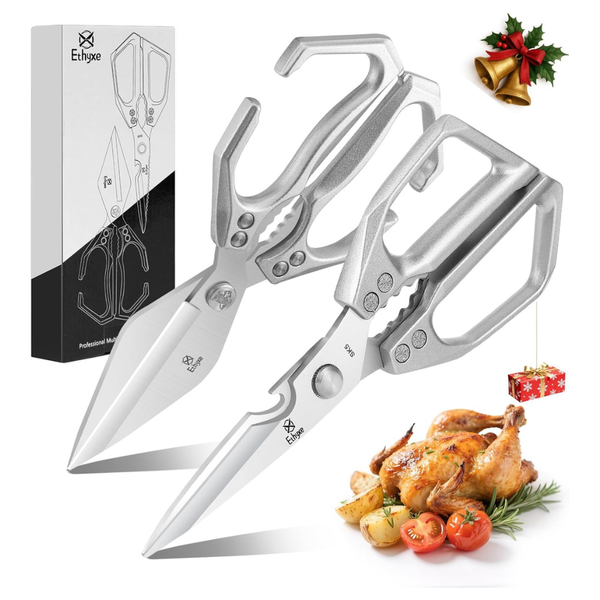 2-Pack Heavy Duty Japanese Stainless Steel Kitchen Shears Set