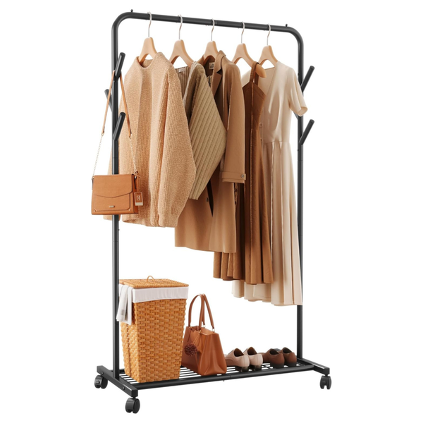Sakugi Portable Wardrobe Rack With 6 Side Rods