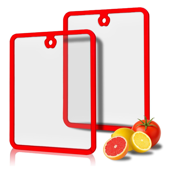 2-Piece Kimiditt Tempered Glass Cutting Board