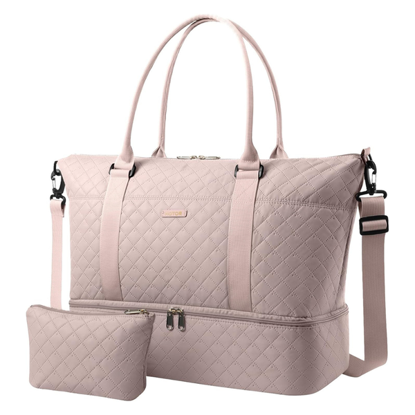 Overnight Travel Duffel Bag With Shoe Compartment
