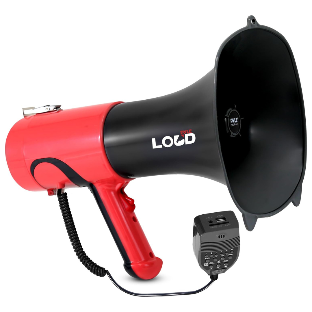 Pyle Portable Bluetooth Compatible Megaphone Bullhorn