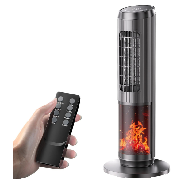 1500W PTC 70º Oscillation Space Heater W/ Thermostat & Remote