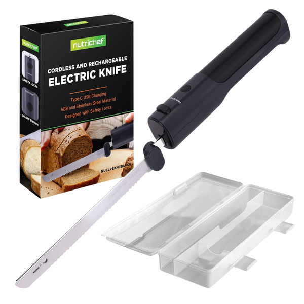 NutriChef Cordless Lightweight Electric Kitchen Knife