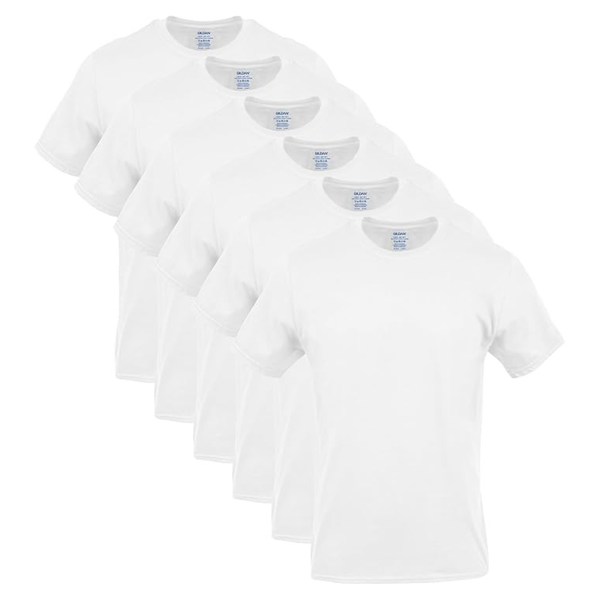 6-Pack Gildan Platinum Men's Crew T-Shirts