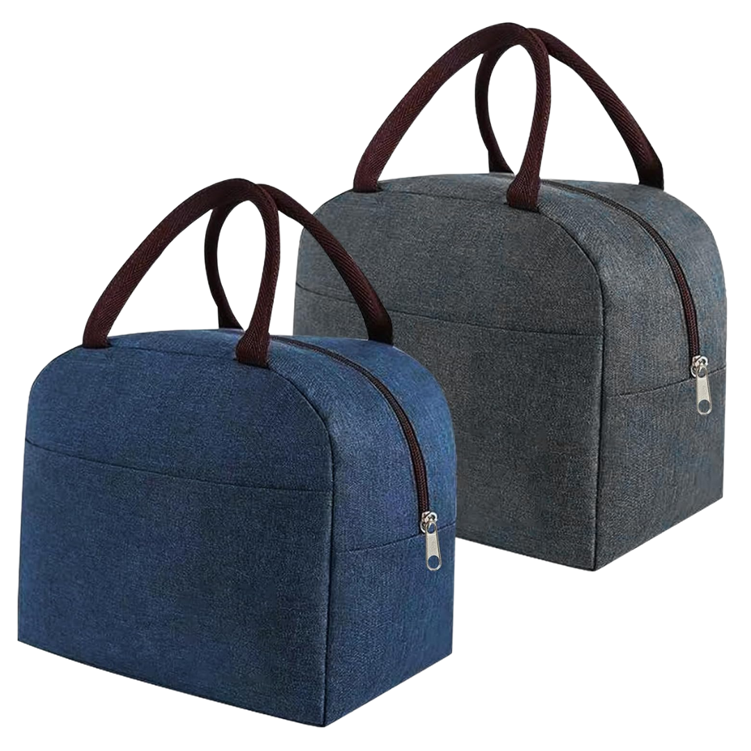 2-Pack Reusable Leakproof Lunch Tote With Thermal Lining (6L)